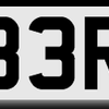 T333RBO Turbo T333 RBO Number Plate Fast Boost Nissan Porsche etc