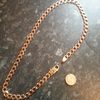 gold curb chain solid gold 9ct 70 grams