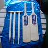 2x min cricket bats and 1 set of stumps