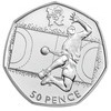 Handball Olympic 50p Coin