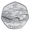 Aquatics Olympic 50p Coin
