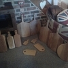 Handmade solid oak serving boards platters pizza cheese