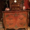 FRENCH VINTAGE LOUIS XV BOMBE CANTED ORMOLU MOUNTED COMMODE CHEST DRAWERS
