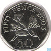 Guernsey Floral 50p Coin