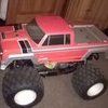 rc 1/8 monster truck nitro gt new shell and spere gt lights on front n back