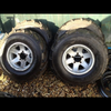 Suzuki jeep alloys with offroad tyres