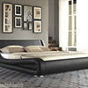 King size Italian leather bed