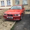 Bmw e36 318is with m52 engine swap m3 replica drift car LSD stripped interior hellrot red