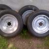 Centreline alloy wheels with tyres