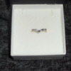 sapphire and diamond wishbone ring 9ct gold
