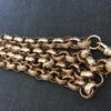 9ct solid gold Belcher chain NOT Gucci Rolex saddle keeper