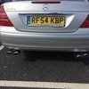 Mercedes E320 CDI 1 into 2 tail pipes