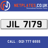 JIL 7179 Registration Number Private Plate Cherished Number Car Registration Personalised Plate