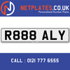 R888 ALY Registration Number Private Plate Cherished Number Car Registration Personalised Plate