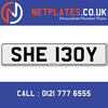 SHE 130Y Registration Number Private Plate Cherished Number Car Registration Personalised Plate