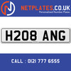 H208 ANG Registration Number Private Plate Cherished Number Car Registration Personalised Plate