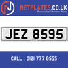 JEZ 8595 Registration Number Private Plate Cherished Number Car Registration Personalised Plate