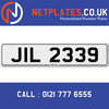 JIL 2339 Registration Number Private Plate Cherished Number Car Registration Personalised Plate