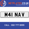 M41 NAV Registration Number Private Plate Cherished Number Car Registration Personalised Plate