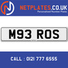 M93 ROS Registration Number Private Plate Cherished Number Car Registration Personalised Plate