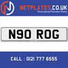 N90 ROG Registration Number Private Plate Cherished Number Car Registration Personalised Plate