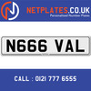 N666 VAL Registration Number Private Plate Cherished Number Car Registration Personalised Plate