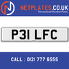 P31LFC Registration Number Private Plate Cherished Number Car Registration Personalised Plate