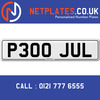 P300  JUL Registration Number Private Plate Cherished Number Car Registration Personalised Plate