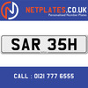 SAR 35H Registration Number Private Plate Cherished Number Car Registration Personalised Plate