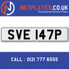 SVE 147P Registration Number Private Plate Cherished Number Car Registration Personalised Plate