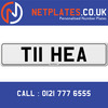 T11 HEA Registration Number Private Plate Cherished Number Car Registration Personalised Plate