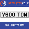 V600 TOM Registration Number Private Plate Cherished Number Car Registration Personalised Plate