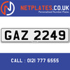GAZ 2249 Registration Number Private Plate Cherished Number Car Registration Personalised Plate