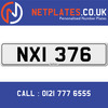 NXI 376 Registration Number Private Plate Cherished Number Car Registration Personalised Plate
