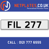 FIL 277 Registration Number Private Plate Cherished Number Car Registration Personalised Plate