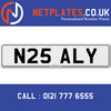 N25 ALY Registration Number Private Plate Cherished Number Car Registration Personalised Plate