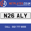 N26 ALY Registration Number Private Plate Cherished Number Car Registration Personalised Plate