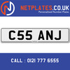 C55 ANJ Registration Number Private Plate Cherished Number Car Registration Personalised Plate