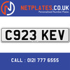 C923 KEV Registration Number Private Plate Cherished Number Car Registration Personalised Plate