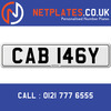 CAB 146N Registration Number Private Plate Cherished Number Car Registration Personalised Plate