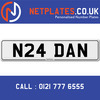 N24 DAN Registration Number Private Plate Cherished Number Car Registration Personalised Plate