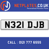 N321 DJB Registration Number Private Plate Cherished Number Car Registration Personalised Plate