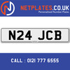 N24 JCB Registration Number Private Plate Cherished Number Car Registration Personalised Plate