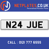 N24 JUE Registration Number Private Plate Cherished Number Car Registration Personalised Plate