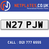P27 PJW Registration Number Private Plate Cherished Number Car Registration Personalised Plate