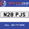 N28 PJS Registration Number Private Plate Cherished Number Car Registration Personalised Plate