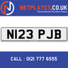N123 PJB Registration Number Private Plate Cherished Number Car Registration Personalised Plate