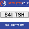 S41 TSH Registration Number Private Plate Cherished Number Car Registration Personalised Plate