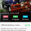 Daihatsu terios. 1300cc 4x4 long mot