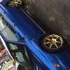 Subaru WRX gold wheels
